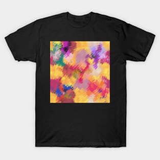 Colorful Blurry Abstract Mosaic Design T-Shirt